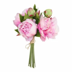 Boeket Pioenrozen Roze 30cm