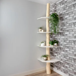 Boomstamhoekkast Tarik NaturelWit 250cm (1)