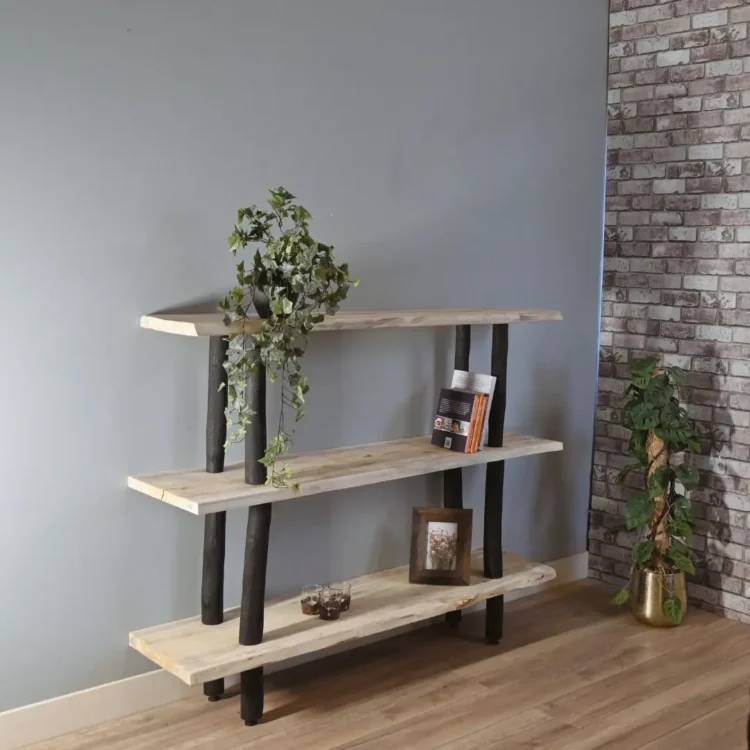 Boomstamkast Kiran Zwart Naturel 110cm