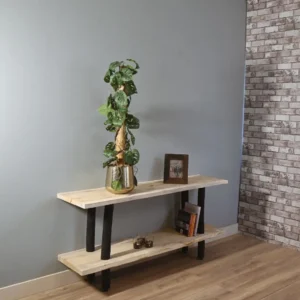 Magnus Boomstam TV meubel Zwart Naturel 65cm
