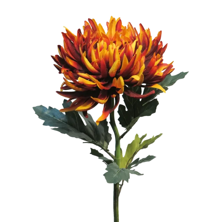 Kunst Chrysant Koperkleur 65cm