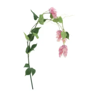 Kunst Hop Flower spray Roze 140cm