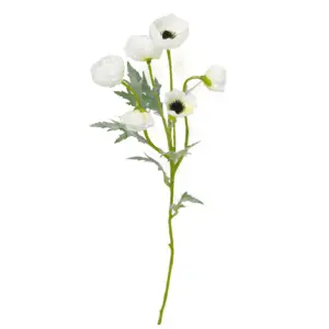 Kunst Ranonkel Wit 60cm