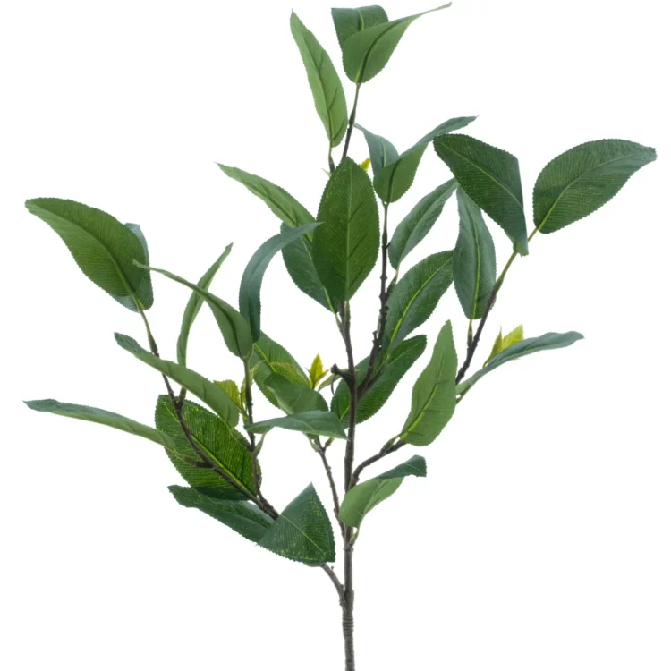 Kunsttak Prunusblad Groen 70cm