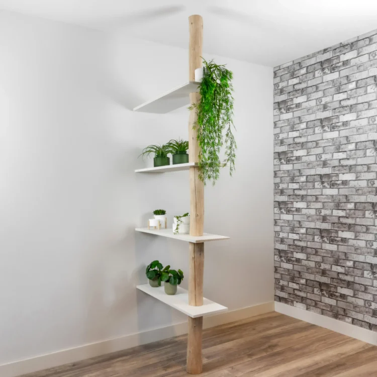 Roomdivider kast Alrik NaturelWit 250cm (1)
