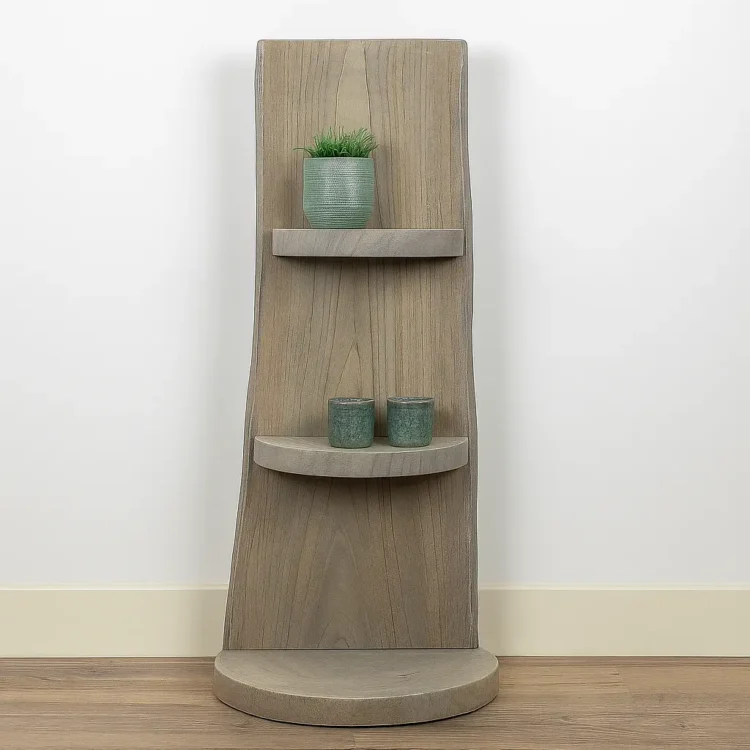 Staand Boomstamrek Javi Grey 25x15x100