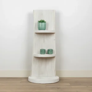 Staand Boomstamrek Svea White Wash 25x15x100