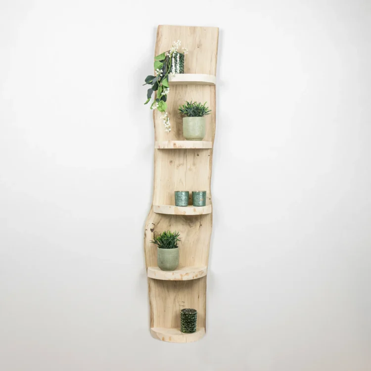 Wand Boomstamrek Eton Geschuurd eiken 150cm (2)